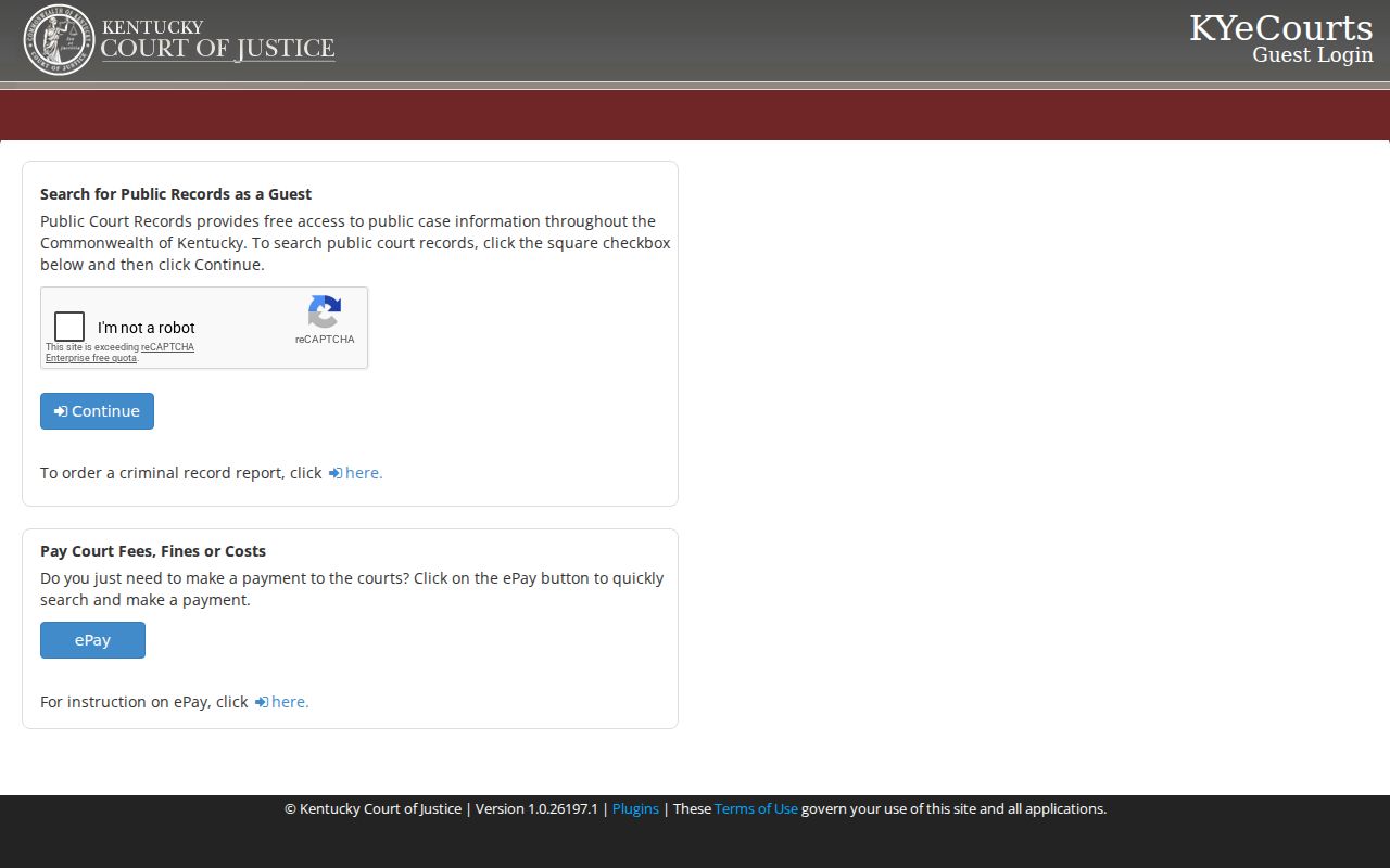 Hancock County criminal court cases eCourt guest login
